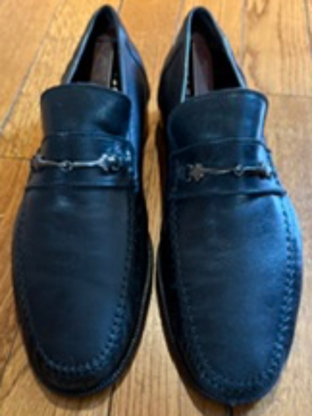 Men’s Bruno Magli Black Horsebit Loafer 9